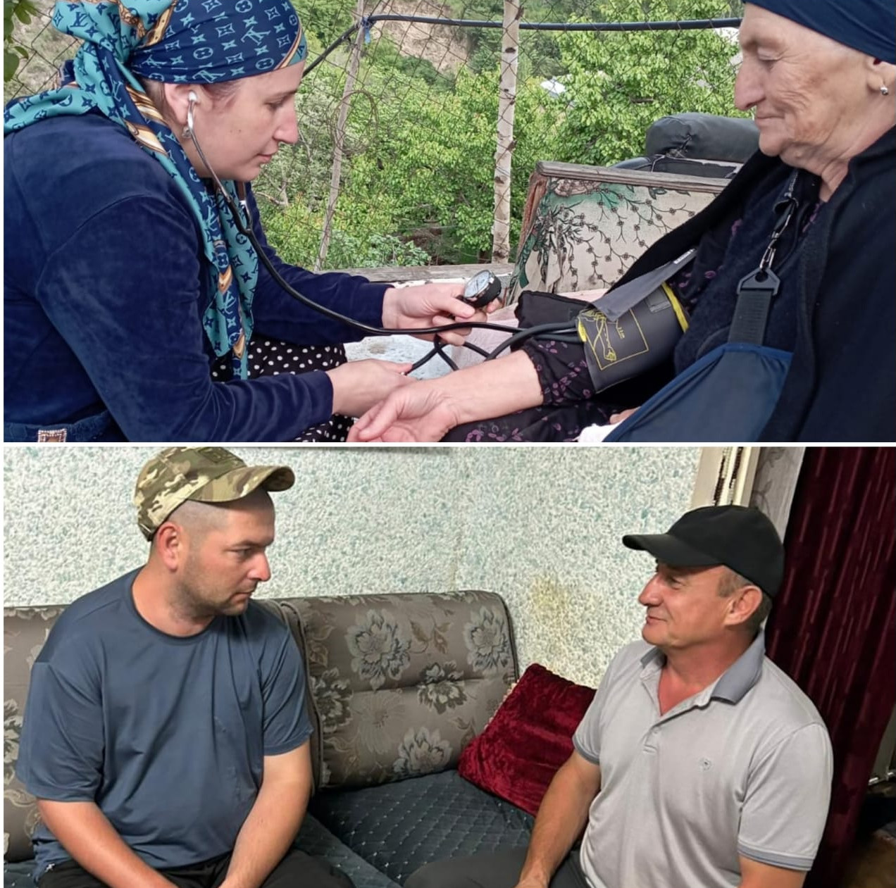 Социальные работники отделения по графику посещают своих подопечных.